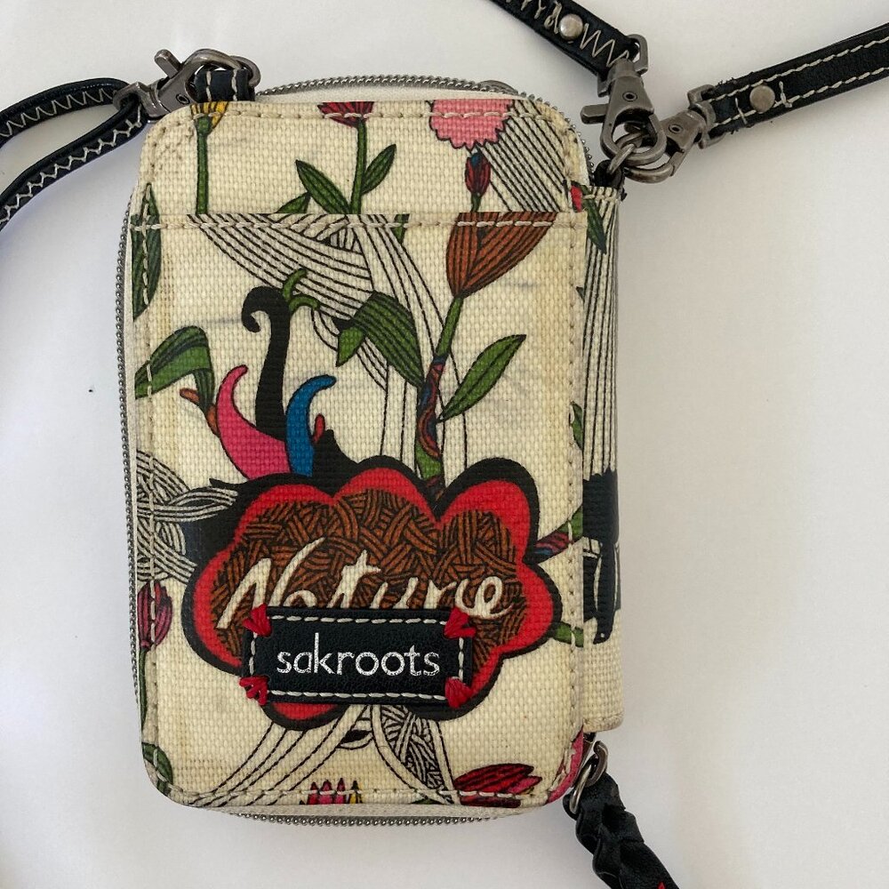 Sakroots Nature Bird Design Wristlet Wallet - Picture 3 of 10